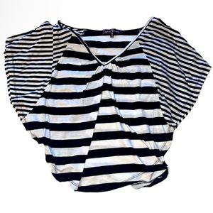 Black & white striped top